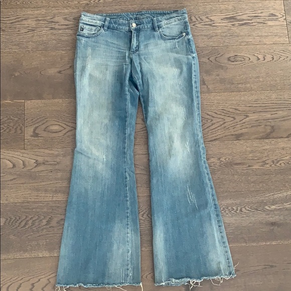 MICHAEL KORS BLUE JEANS BELL BOTTOMS FLARE - Picture 3 of 5
